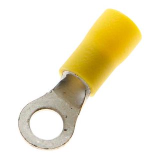 Ring Term Yellow 2.5-6.0mm  4mm Stud 48 100 PKT