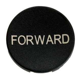 Button Plate for Pushbutton Forward Black