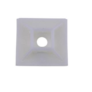 Adhesive Tie Base White 28x28mm Up To 5.0mm Tie