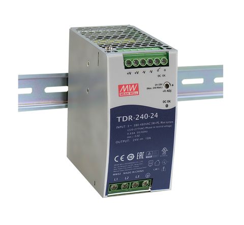 Power Supply 340-550VAC In 24VDC  20A Out 480 W