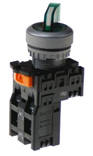 Selector Switch 3 position  Short Black 2 N/O