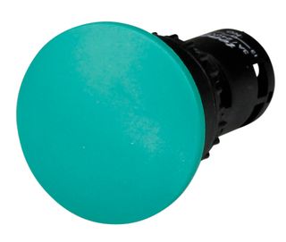 Pushbutton Monobloc Mushroom Green 1 N/O 1 N/C