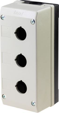 Pushbutton Enclosure  Plastic 3 Hole