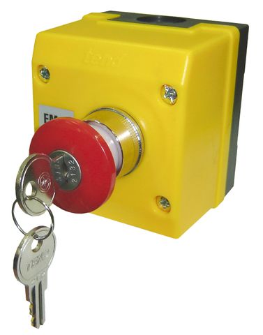 Control Station Emerg-Stop Key Operated 1NC-1NO