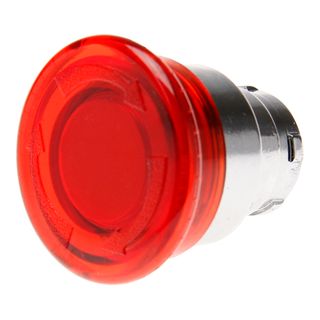 Pushbutton Illuminated Mushroom Head Twist Red