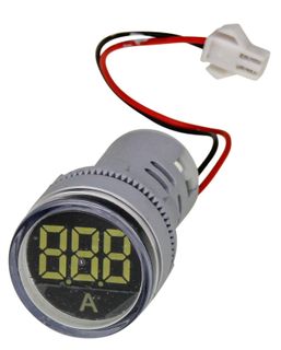 Ammeter 22mm 0-100A CT Operated White