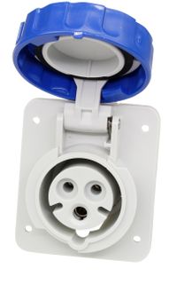 Panel Mount Sockets 16A 240Vv 2P+E