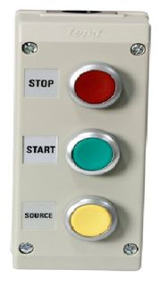 Pushbutton Enclosure  Label Emergency Stop