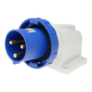 90 Deg Appliance Inlet 63A 240VAC 2P+E