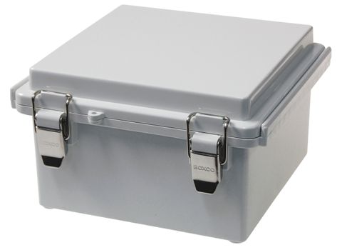 Enclosure Poly Grey  Body - Hinged lid 150x150x90