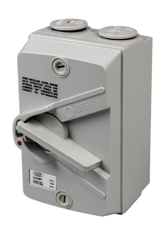 Isolator Enclosed IP66 3 Pole Mini type 20A