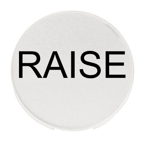 Button Lense for Illum Push button Raise White