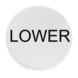 Button Lense for Illum Push button Lower White