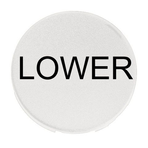 Button Lense for Illum Push button Lower White