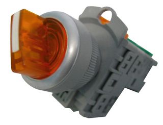 Selector Switch 2 Pos Ill 240V Short Amber 1 N/O