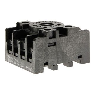 Relay Base Screwed Clamp 4 Pole for MKS4 Round Pin