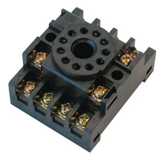 MKS Omron 2 pole Round pin relay bases