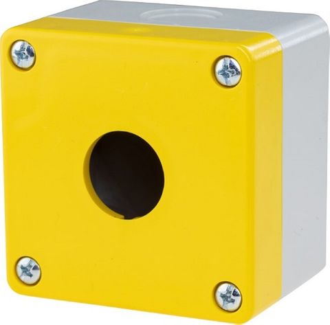 Pushbutton Enclosure  Plastic 1 Hole 51mm Yellow