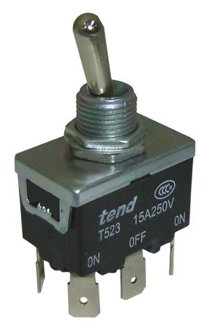 Toggle Switch 15A Double Pole On Off On