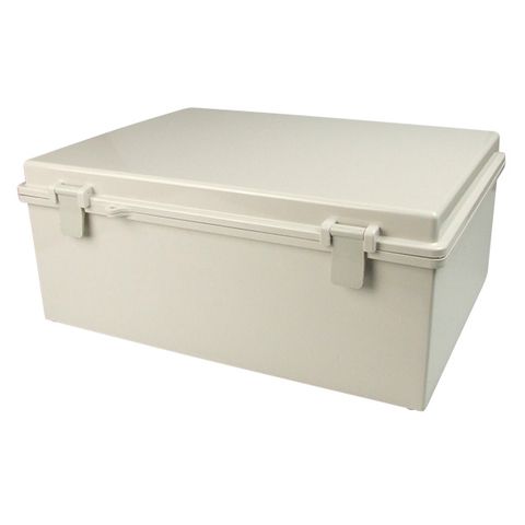 Enclosure ABS Grey Body Grey Hinged Lid 135X155x85