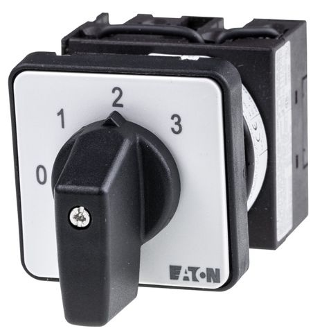 Cam Switch E Type 1Pole 20A Panel Mount 4 Position