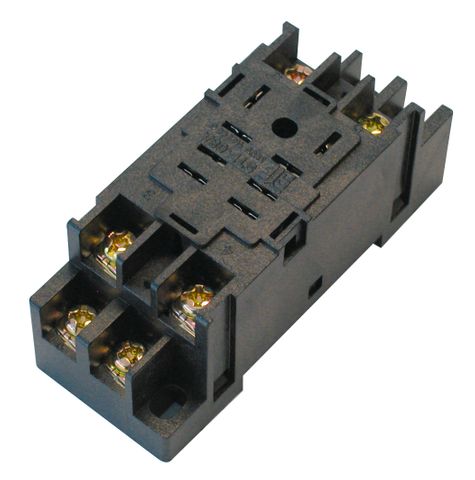 Relay Base for Square Pin 2 Pole 10A 8 Pin
