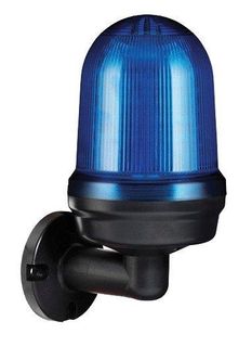 Warning Light IP65 W/Mnt 100mm Blue 80dB 12-24VDC