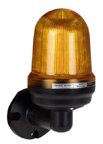 Warning Light IP65 W/M 125mm Amber 80dB 110-240VAC
