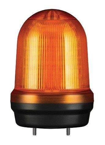 Warning Light IP65 125mm Amber LED 80dB 12-24VDC