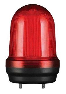 Warning Light IP65 125mm Red LED 80dB 12-24VDC