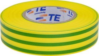 PVC Tape Roll Packet Of 10 Green / Yellow