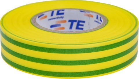 PVC Tape Roll Packet Of 10 Green / Yellow