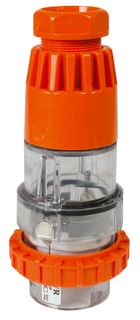 Straight Plug 4 Round Pin 40A 440V IP66