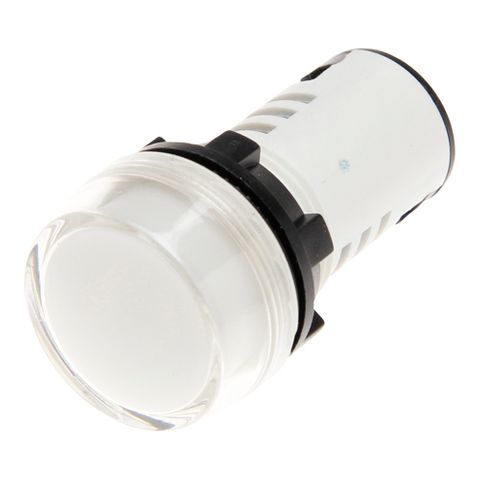 Pilot Light 22mm LED 240V AC White