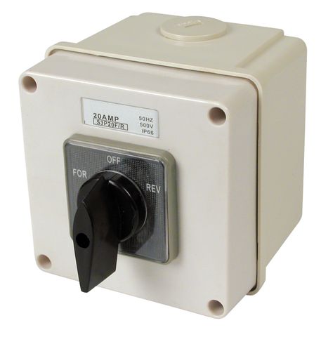 Reversing Switch 3 Pole 20A