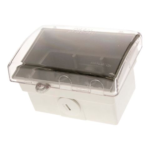 Mounting Block W/Proof with Hinged Plastic Lid
