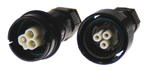 Inline Male Plug 3P 23 x 85 0.5 - 4.0 17.5A