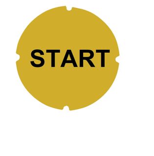 Hoist Button Label Cap 22mm Start
