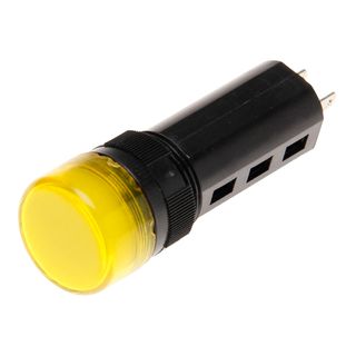 Pilot Light 16mm LED 240VAC Amber