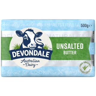 500gm DEVONDALE UNSALTED BUTTER