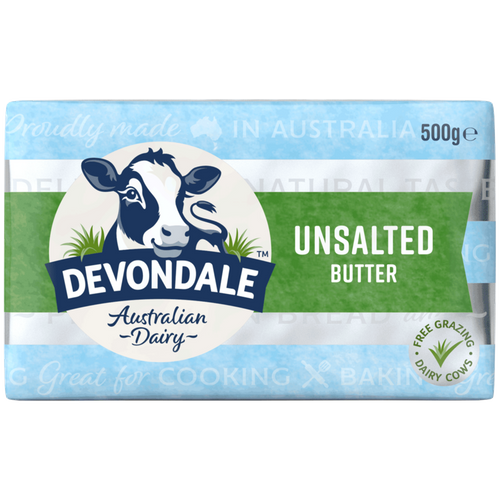 500gm DEVONDALE UNSALTED BUTTER