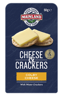 7x50gm MAINLAND COLBY CHEESE/CRACKERS