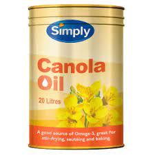 20lt SIMPLY CANOLA OIL