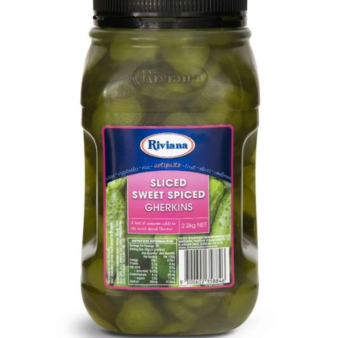 2.2kg RIVIANA SLICED GHERKINS