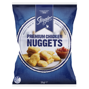 42x23gm STEGGLES PREMIUM CHICKEN NUGGETS