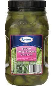 2.2kg RIVIANA SWEET SPICED GHERKINS