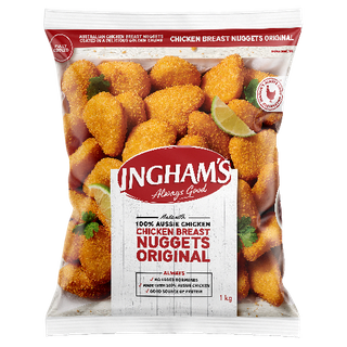 50x20gm INGHAMS CRUMBED BREAST NUGGETS