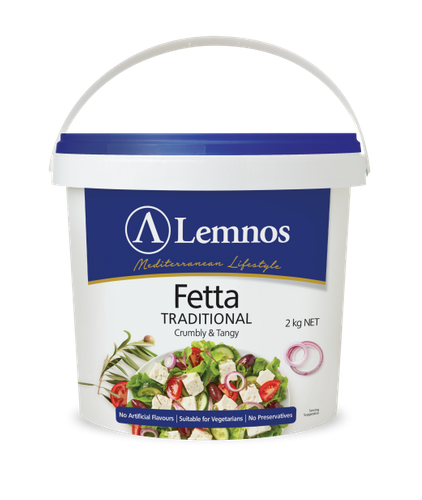 2kg LEMNOS FULL CREAM FETTA CHEESE