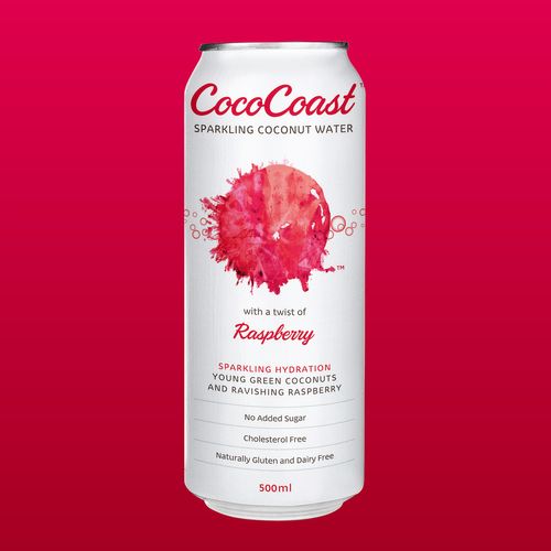 24x500ml COCO COAST SPARK RASP COCONUT W