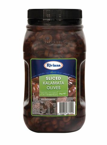 2kg RIVIANA SLICED KALAMATA OLIVES